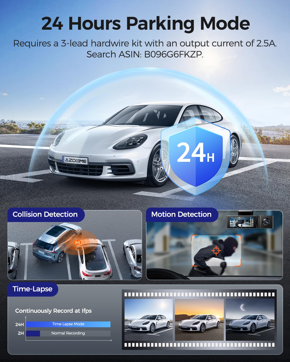 Foto 7 pulgar | Dash Cam Azdome M550 Max 4k+1080p+2.5k De 3 Canales Con Gps De 64 Gb - Venta Internacional.