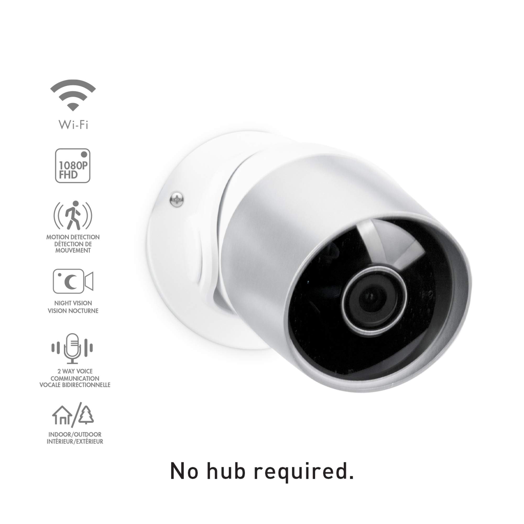 Foto 5 | Cámara De Seguridad Globe Electric Wi-fi Smart 1080p Silver - Venta Internacional.