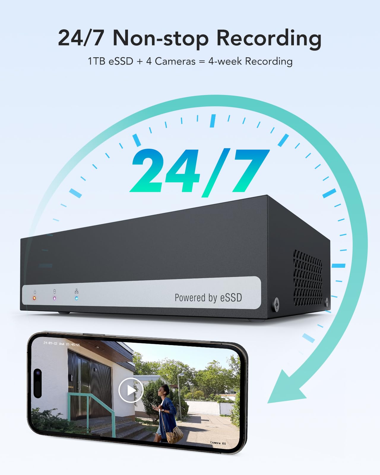 Foto 6 pulgar | Grabador De Vídeo Digital Annke 8ch 3k Lite Con Ssd De 1 Tb 24/7 - Venta Internacional.