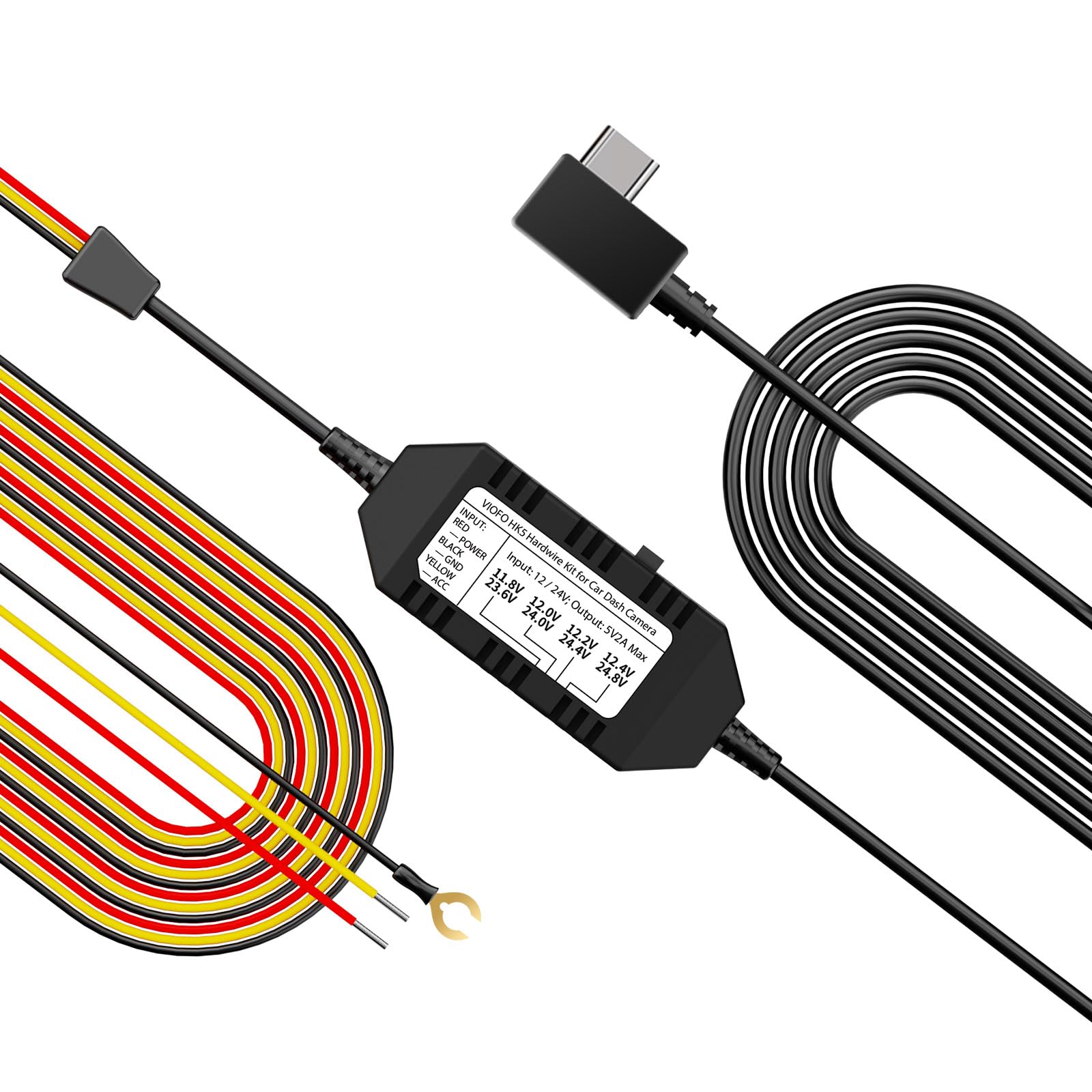 Kit De Cableado Viofo Hk5 Acc Para Dash Cam Vs1, Usb-c - Venta Internacional.