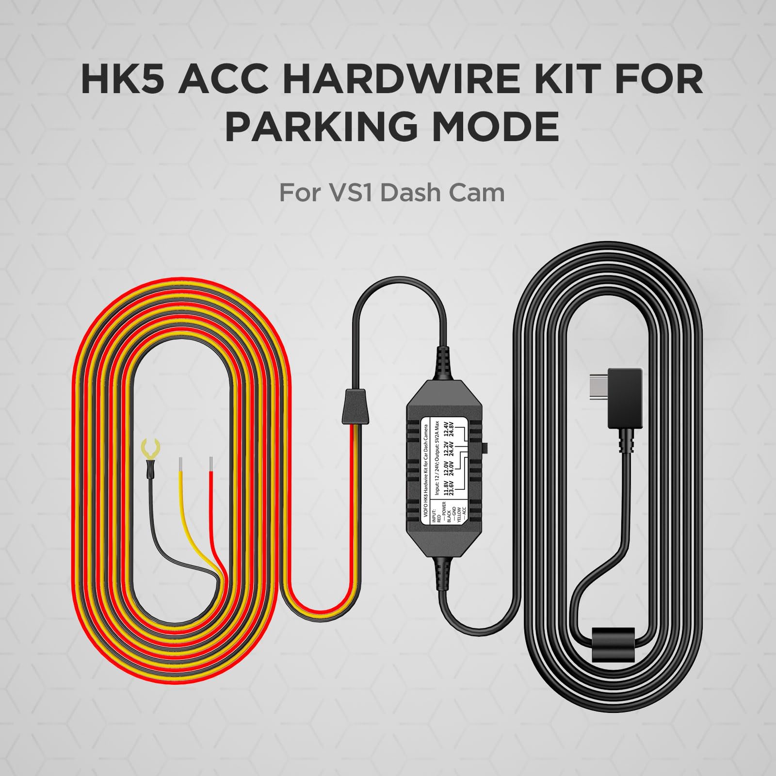 Foto 3 pulgar | Kit De Cableado Viofo Hk5 Acc Para Dash Cam Vs1, Usb-c - Venta Internacional.
