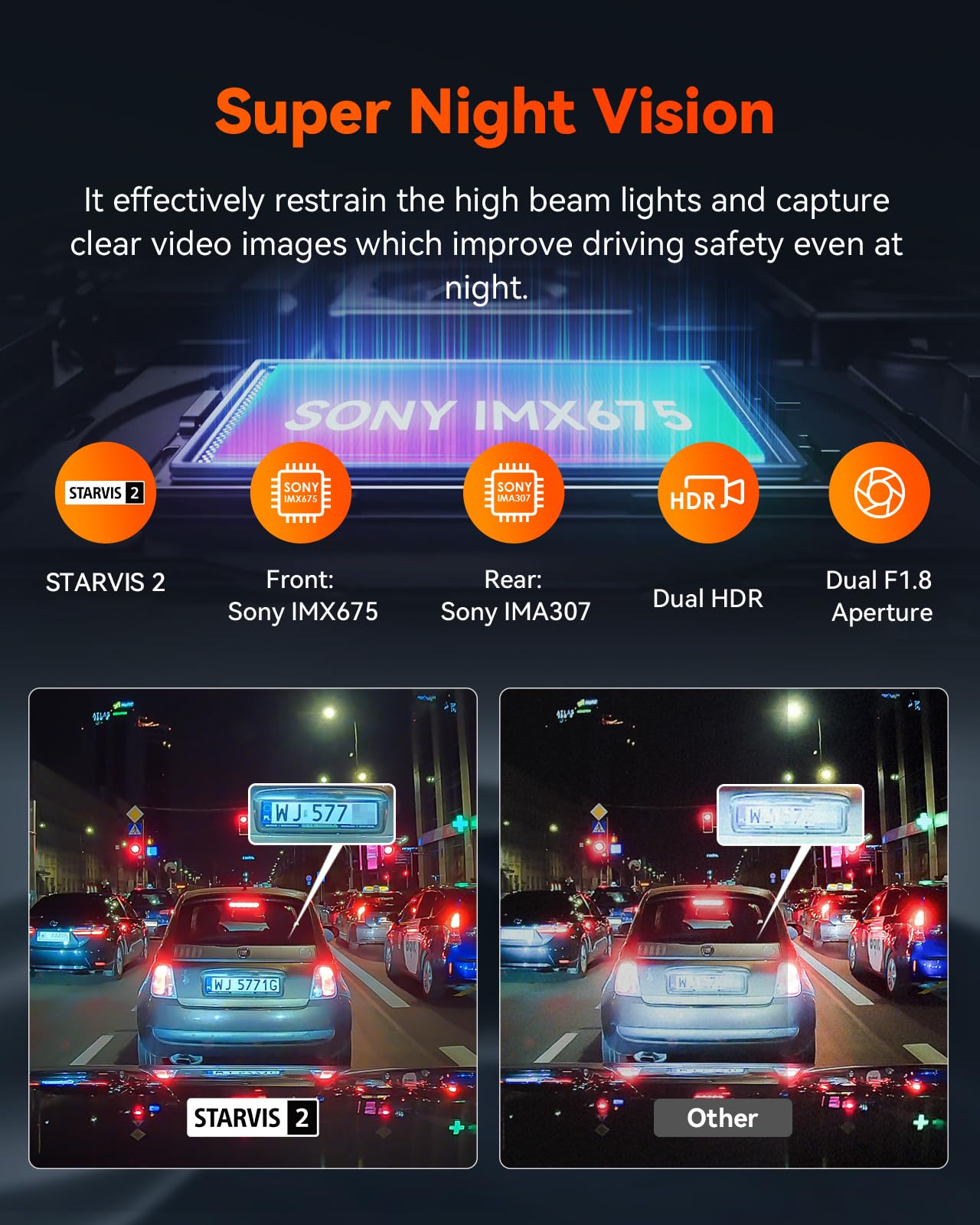 Foto 4 pulgar | Dash Cam Vantrue S1 Pro 2.7k, Doble 5g Wifi Frontal Y Trasera - Venta Internacional.