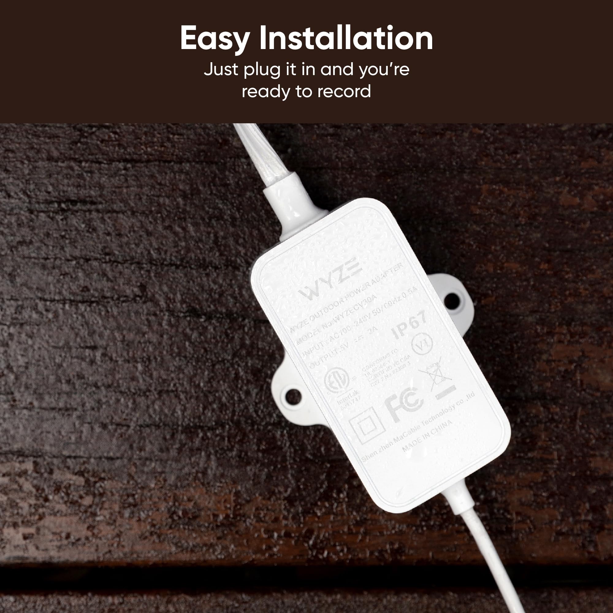 Foto 4 | Adaptador De Corriente Exterior Wyze V3 Para Wyze Cam Og, V3, Pan V3, V4 - Venta Internacional.