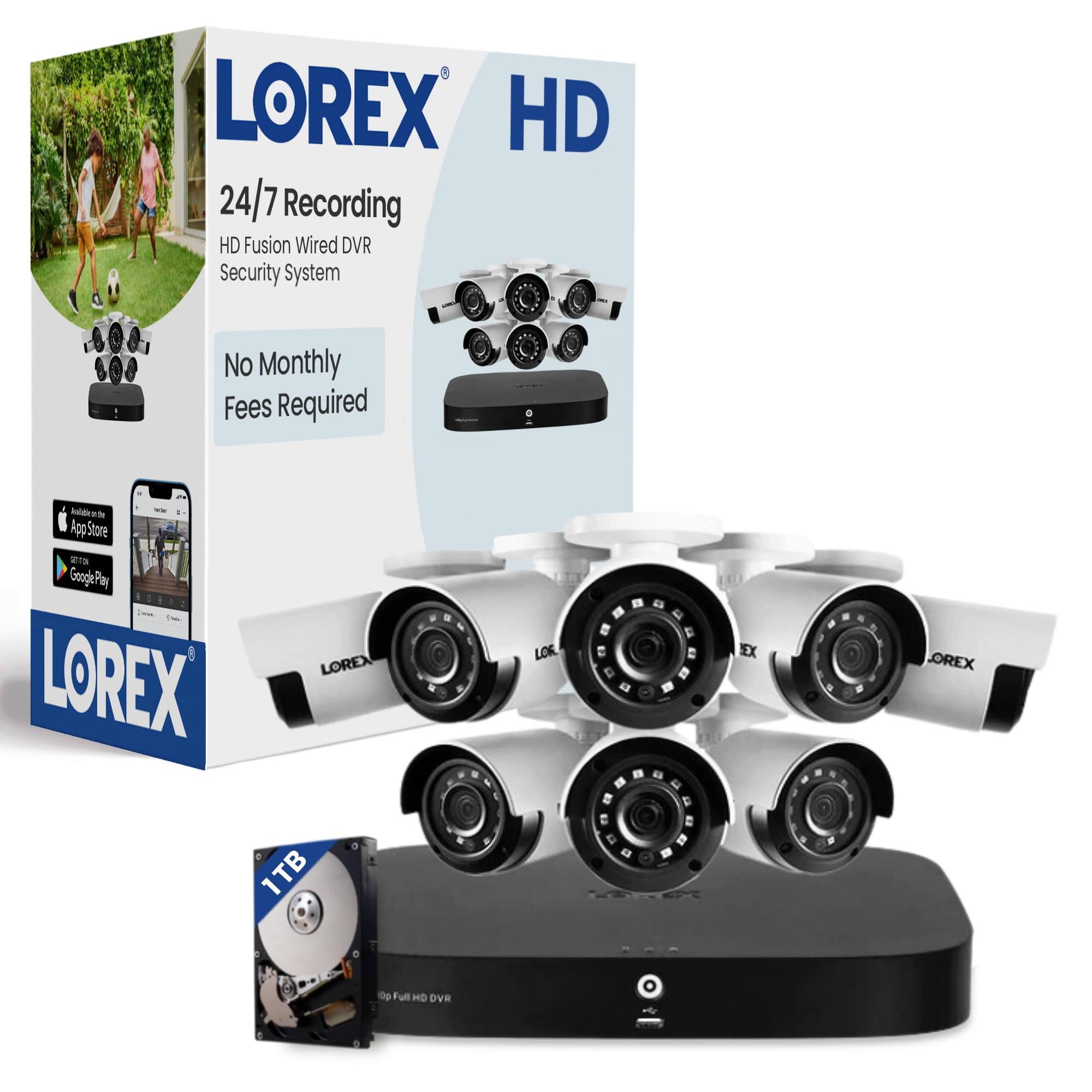 Foto 1 | Sistema De Cámara De Seguridad Lorex Fusion Hd Con Dvr De 1 Tb, 8 Canales Y 8 Cámaras - Venta Internacional.