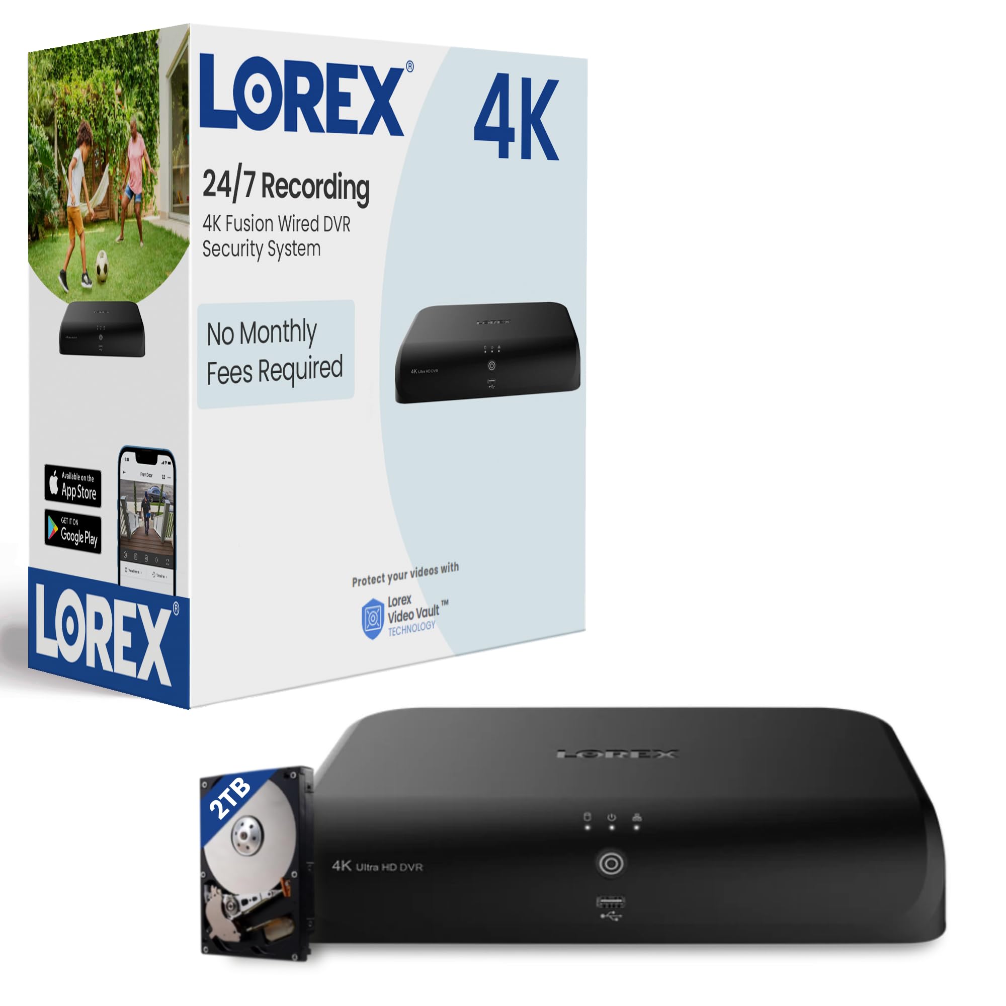 Foto 2 pulgar | Sistema De Seguridad Dvr Lorex Fusion 4k De 12 Canales Y 2 Tb Con 8 Cables Y 4 Wi-fi - Venta Internacional.