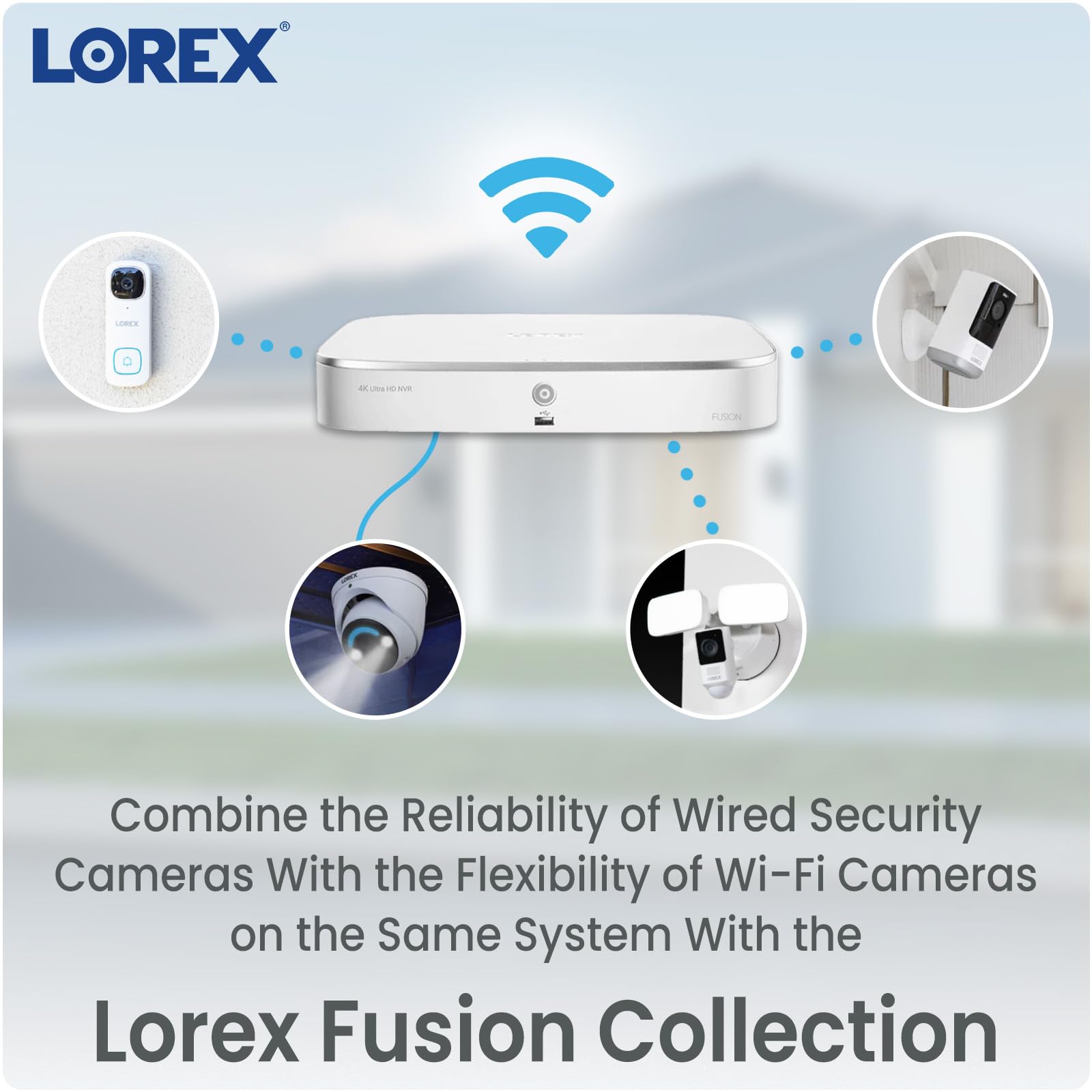 Foto 4 pulgar | Sistema De Seguridad Dvr Lorex Fusion 4k De 12 Canales Y 2 Tb Con 8 Cables Y 4 Wi-fi - Venta Internacional.