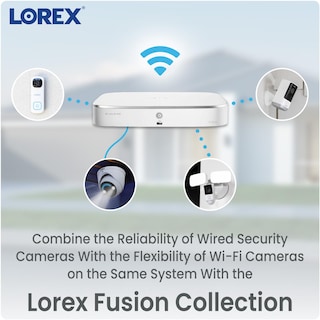Foto 3 | Sistema De Seguridad Dvr Lorex Fusion 4k De 12 Canales Y 2 Tb Con 8 Cables Y 4 Wi-fi - Venta Internacional.