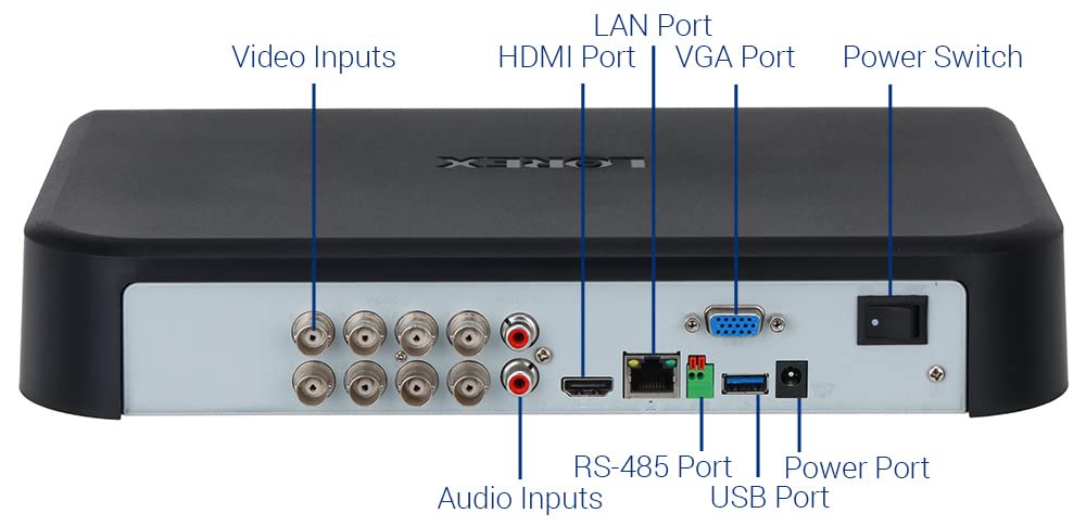 Foto 8 pulgar | Sistema De Seguridad Dvr Lorex Fusion 4k De 12 Canales Y 2 Tb Con 8 Cables Y 4 Wi-fi - Venta Internacional.