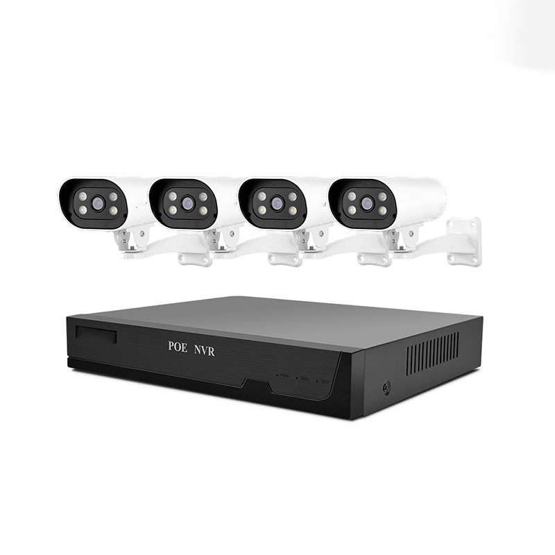 2NLF ® Poe 2k Kit De Cámara De Videovigilancia 500gb Cctv