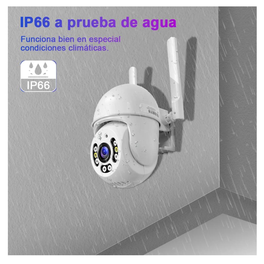 Foto 4 | 2pcs Cámara De Seguridad Exterior Wifi Visión Nocturna 3mp Belug   Blancas