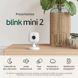 Foto 2 | Cámara De Seguridad Blink Mini 2 Con Enchufe Para Interior/exterior Color Blanco
