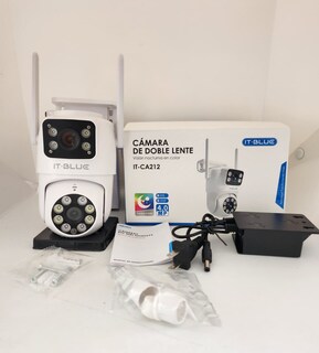 Foto 5 | Cámara De Vigilancia Wifi Con Doble Lente 360º Con Visión Nocturna, Sensor de Movimiento, Alarma.