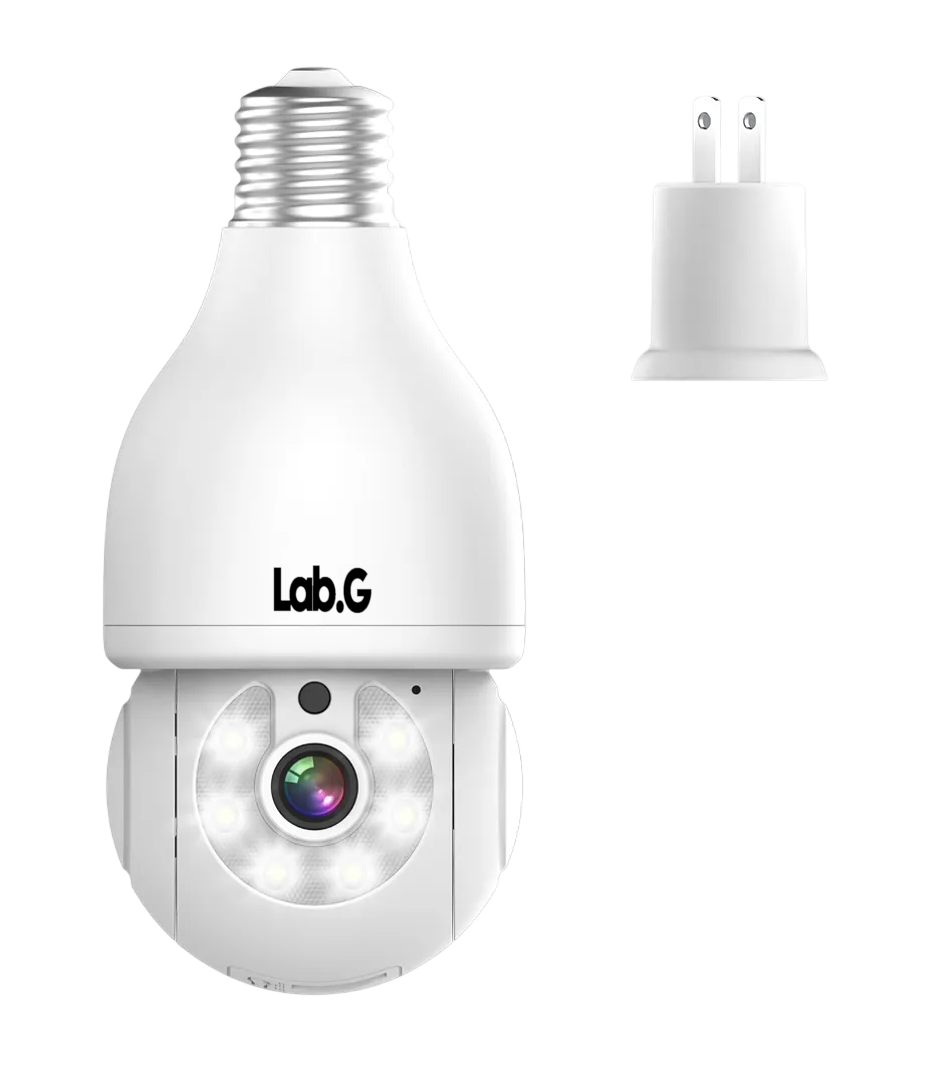 Foco Con Camara De Seguridad Wifi 2mp Blanca
