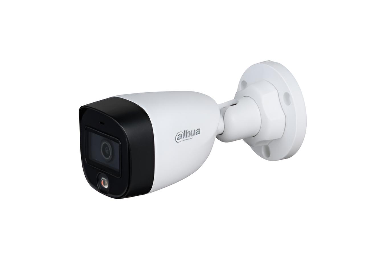 Cámara Dahua Bullet Resolución 2mp Fullcolor Lente 2.8mm Tecnología Starlight Luz Blanca De 20 Mts Protección Ip67