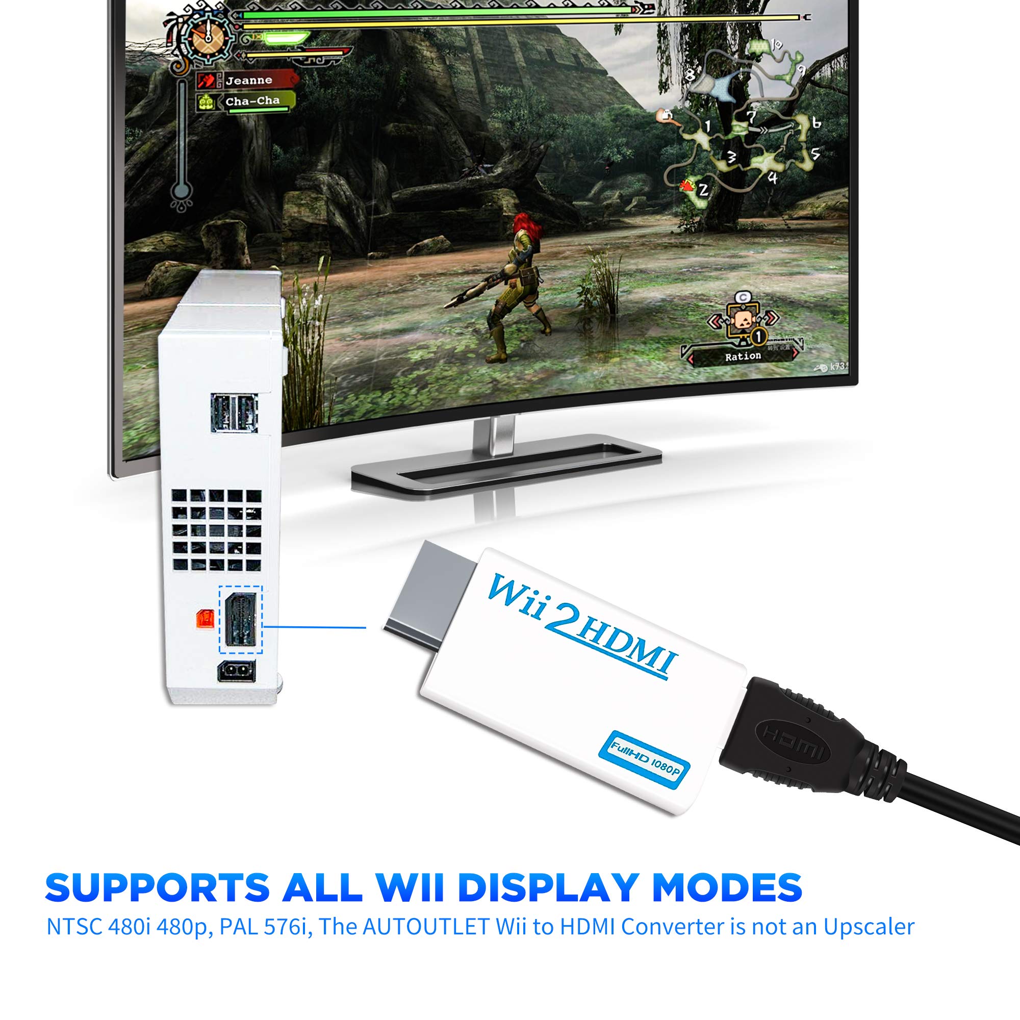 Foto 5 | Adaptador Conversor Wii A Hdmi 1080p Para Nintendo Wii Wii U - Venta Internacional.