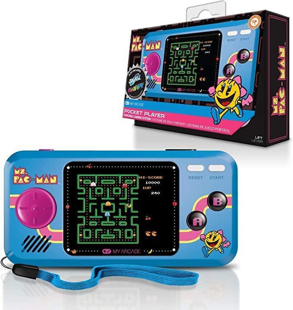 Foto 3 pulgar | Consola De Juegos Portátil Mi Arcade  Ms.pac-man Pocket Player 2.75 color Azul