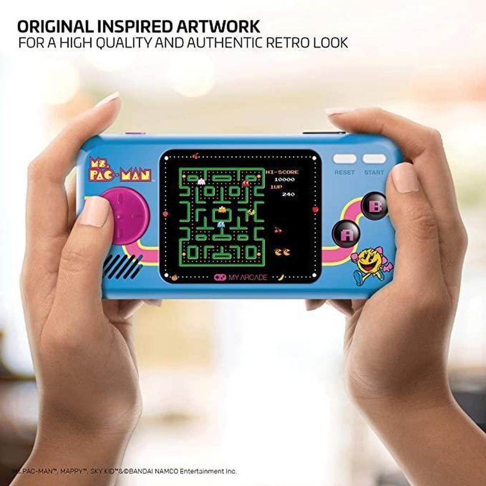 Foto 4 pulgar | Consola De Juegos Portátil Mi Arcade  Ms.pac-man Pocket Player 2.75 color Azul