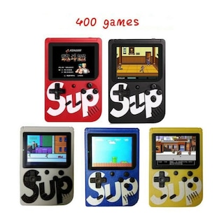 Foto 2 | Miniconsola Sup Portable Retro 400 Games Con Gamepad Amarillo - Venta Internacional.