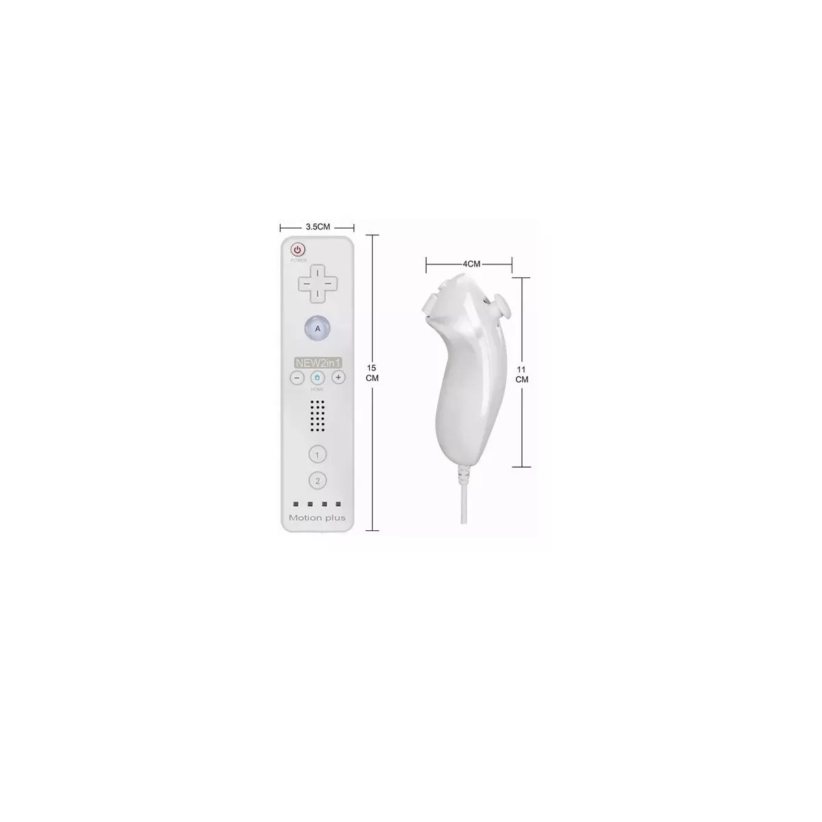 Foto 2 | Mando a Distancia Eo Safe Imports Esi-8189 2 en 1 Compatible con Wii Blanco