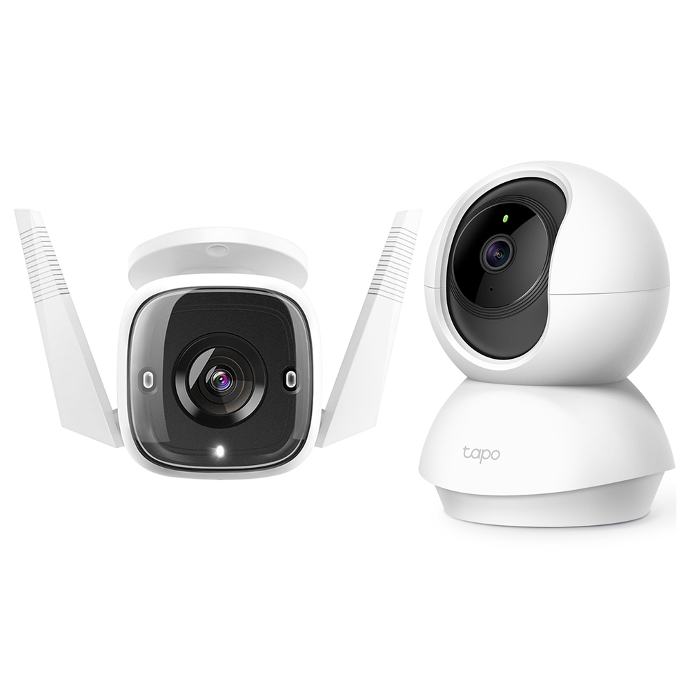 Foto 2 pulgar | Kit 2 Cámaras Vigilancia Wifi Tp-link Tapo C310 Exterior Ultra HD + C200 Interior Full HD color Blanco