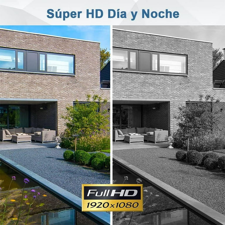 Foto 5 | Cámara de Seguridad Wifi N8-200w  Luz Led Ip Resiste Lluvia para Exteriores con Movimiento 360''ns Tech