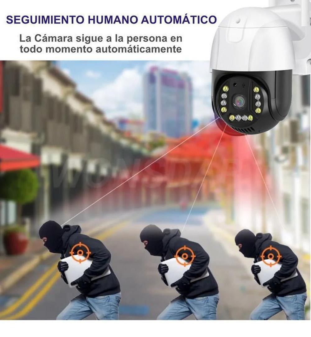 Foto 4 pulgar | Cámara de Seguridad Zinker Ip66 Ptz 360º Nocturna App V380pro