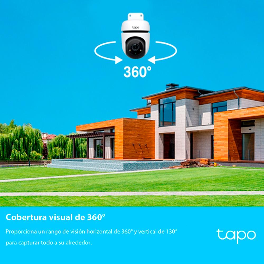 Foto 4 pulgar | Kit Cámara Vigilancia Wifi Tp-link Tapo C500 y Micro Sd 64gb color Blanco
