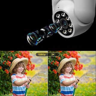 Foto 3 | Cámara de Seguridad Exterior Wifi Inalámbrica 1080p Eo Safe Imports Esi-6866 color Blanco