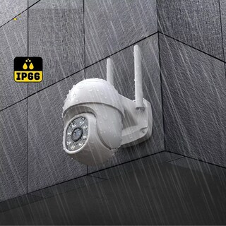 Foto 4 | Cámara de Seguridad Exterior Wifi Inalámbrica 1080p Eo Safe Imports Esi-6866 color Blanco