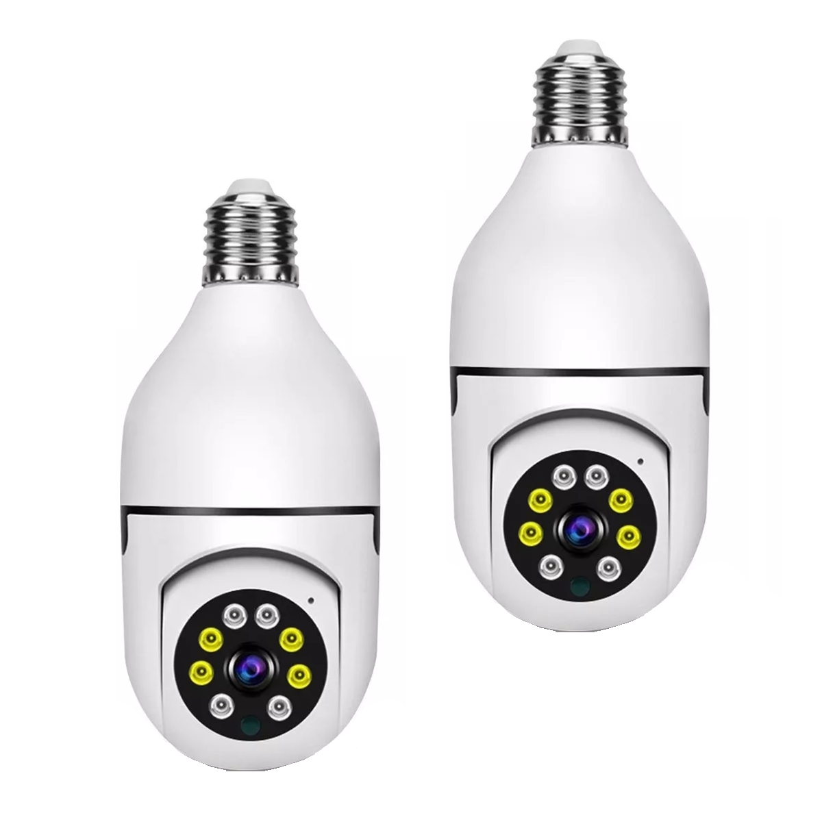 Foto 1 | Set Cámara de Seguridad Hd De 360° Wifi con Alarma 2 pzas Eo Safe Imports Esi-6868 color Blanco