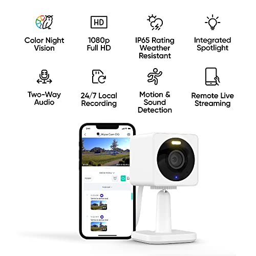 Foto 4 pulgar | Venta Internacional - Cámara de Seguridad Wi-fi Wyze Cam Og 1080p HD - Interior/exterior