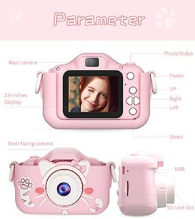 Foto 2 | Venta Internacional-Cámara Digital Generic color Rosa de 32 Gb Infantil
