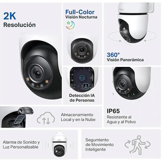 Foto 3 | Cámara de Seguridad Tp Linl C510w Blanco con Wifi