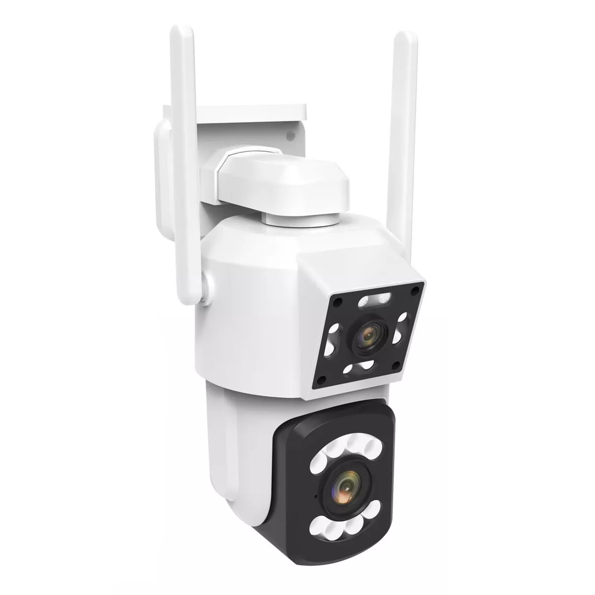 Foto 1 | Seguridad Doble Cámara Eo Safe Imports ESI-10981 Wifi HD 1080p con Alarma Blanco