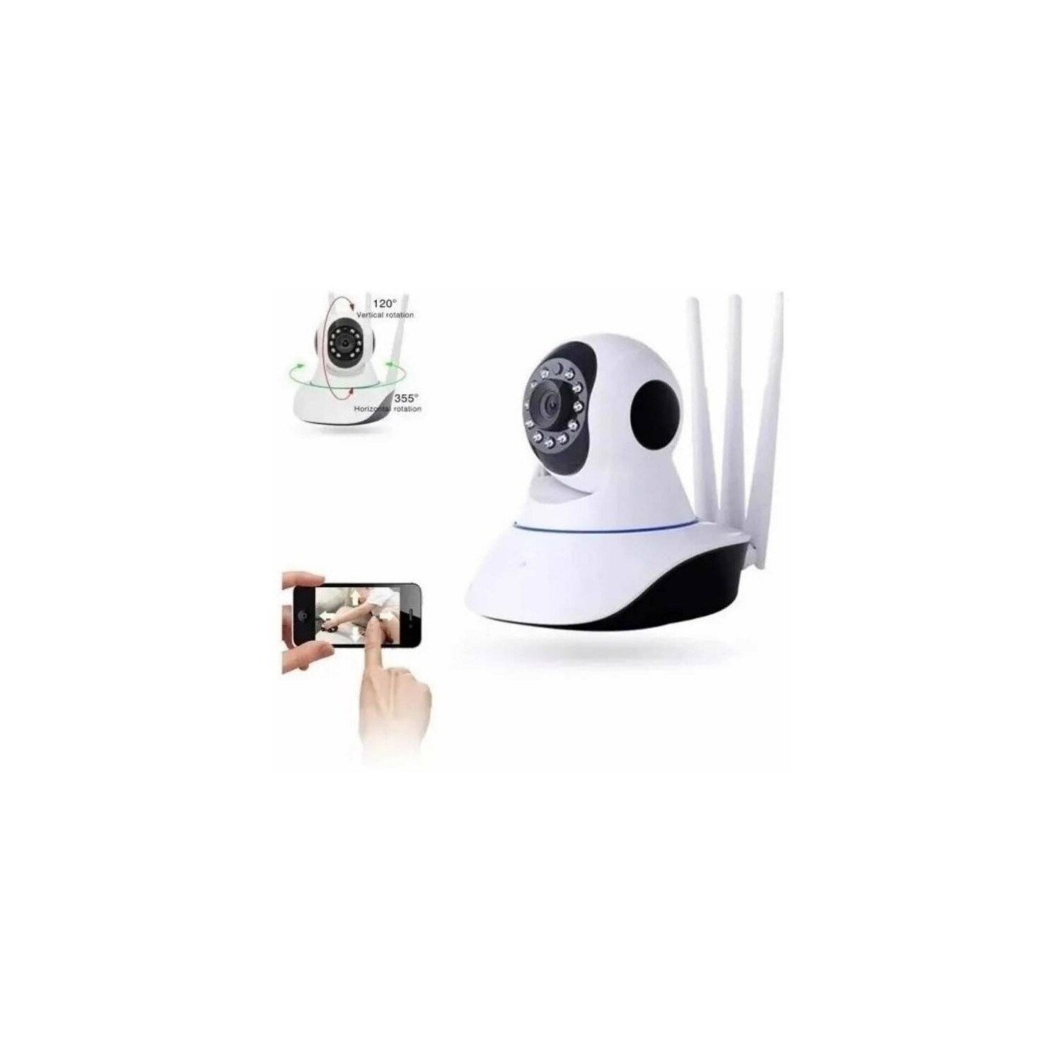 Cámara IP de Vigilancia Robótica 360 Grados Wifi HD 720p/1080 - Venta Internacional $736