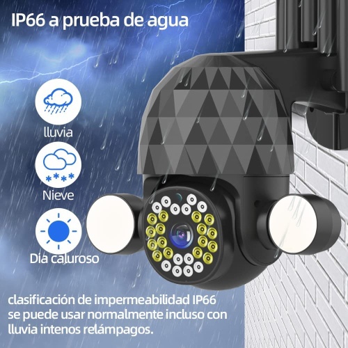 Foto 3 pulgar | Cámara de Seguridad con Infrarrojos y Sensor de Movimiento - Venta Internacional