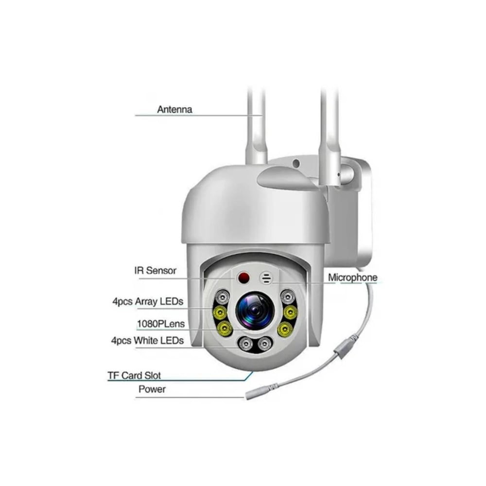 Foto 3 pulgar | Cámara Wifi para Exteriores Visión Nocturna 5G Antena Doble YCC365 - Venta Internacional