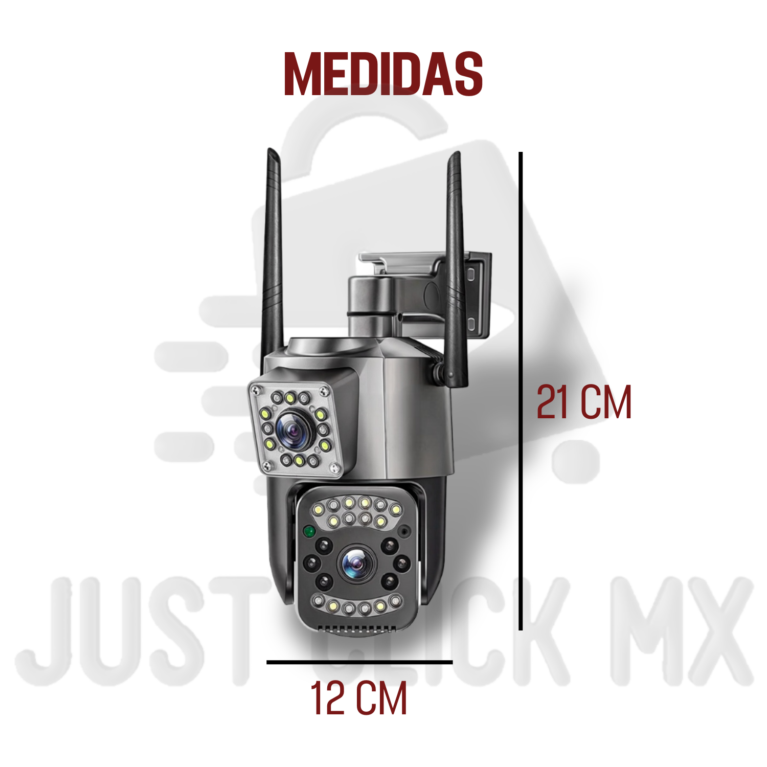 Foto 8 pulgar | Cámara De Seguridad Dual 360 Visión Nocturna