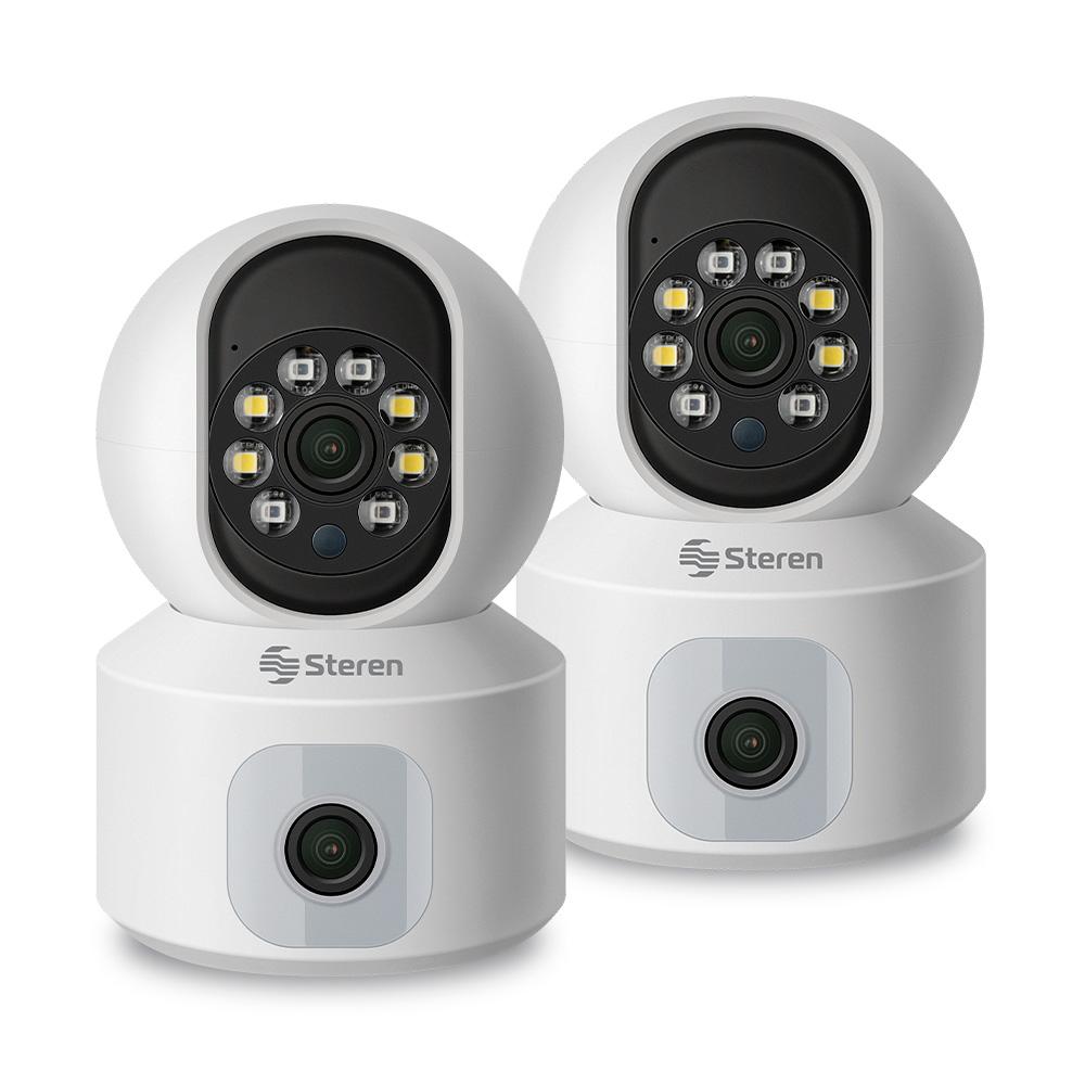 2 Cámaras De Seguridad Wi-fi De Doble Lente 2 Mpx Robotizadas Con Seguidor De Movimiento $2,023