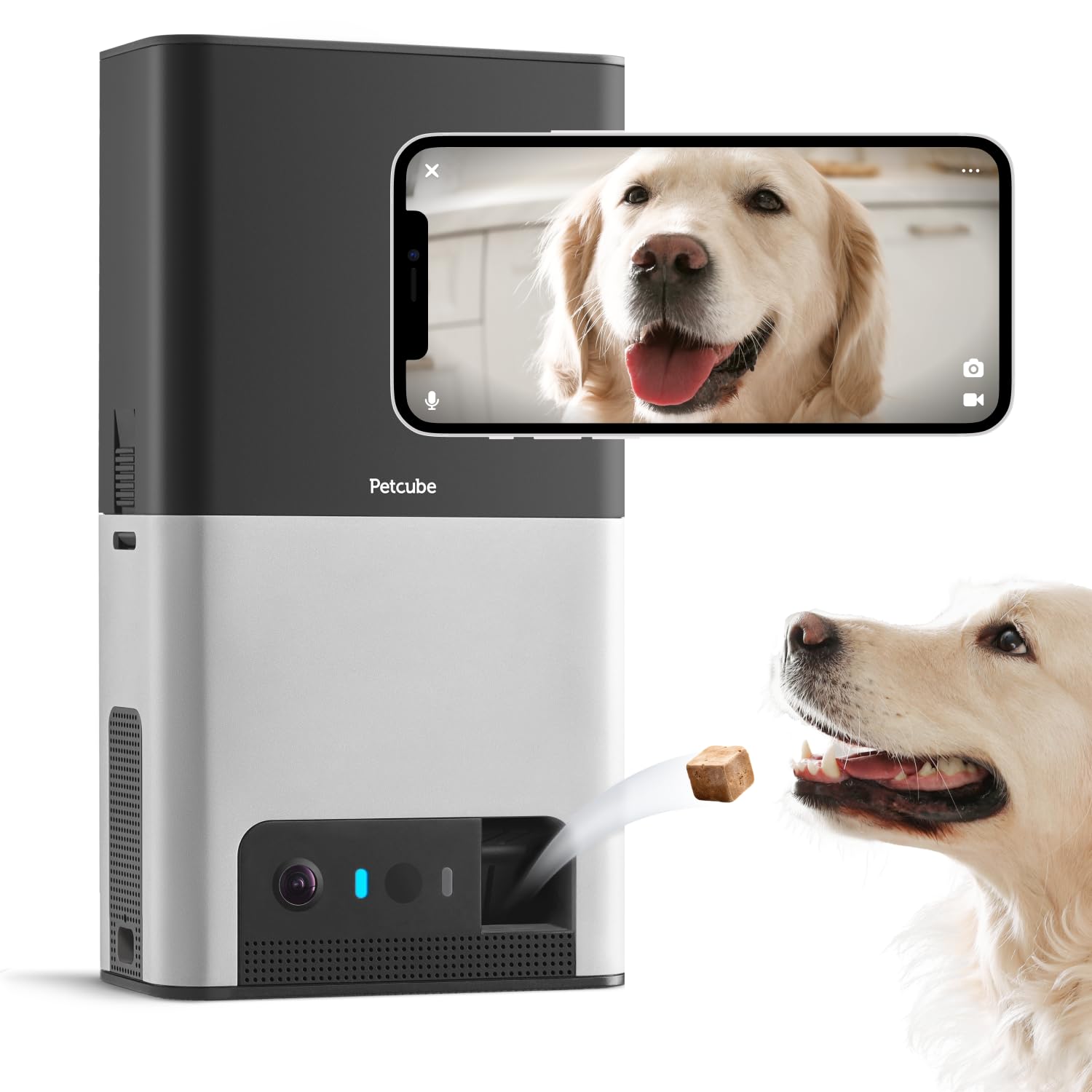 Dispensador Alexa Con Cámara Para Mascotas Petcube Bites 2 H - Venta Internacional. $4,901
