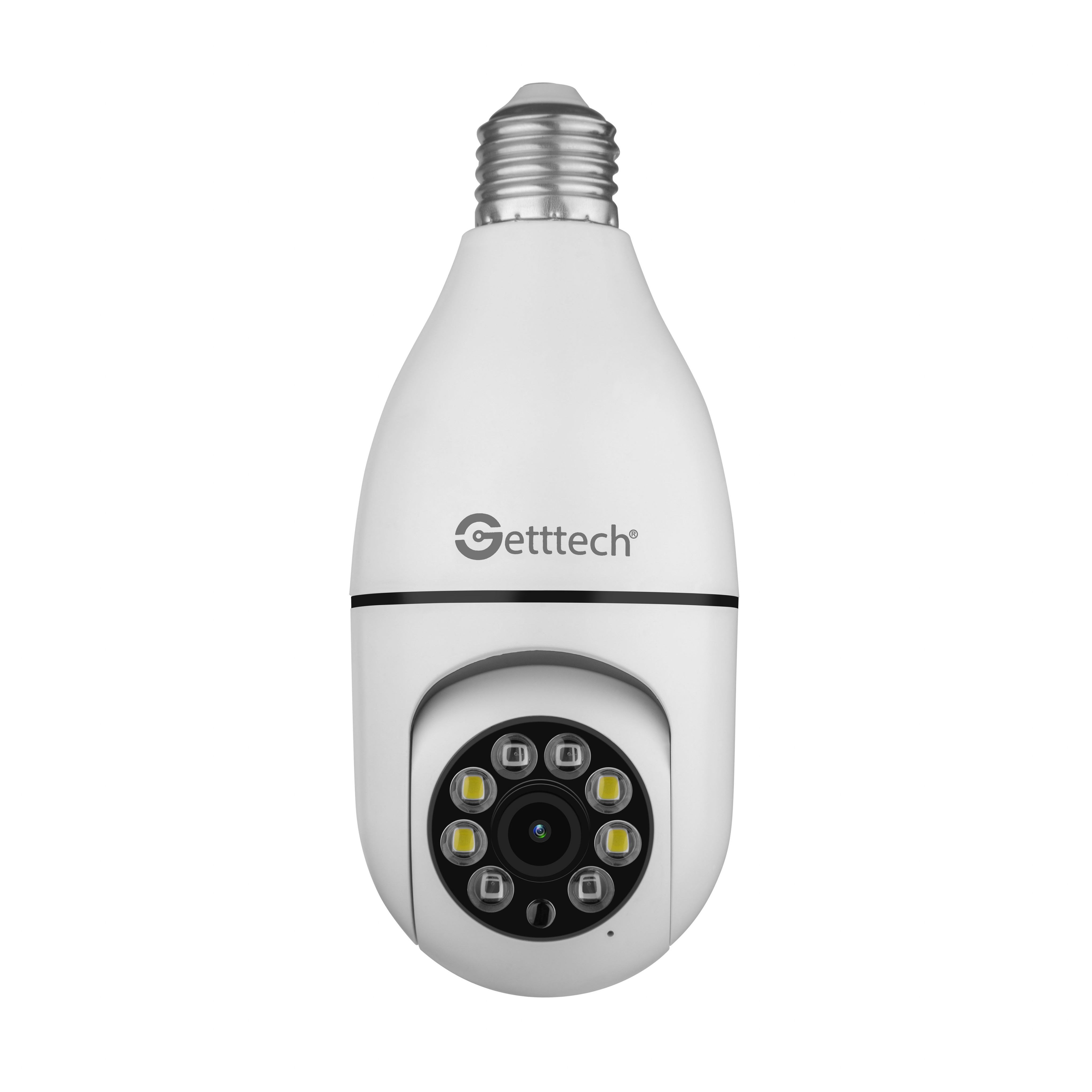 Foto 2 pulgar | Camara De Seguridad Getttech Gec-wbub2 Tipo Bombilla 360° 2mp 15 Fps Wifi Con Microfono Y Altavoz 128gb Vision Nocturna