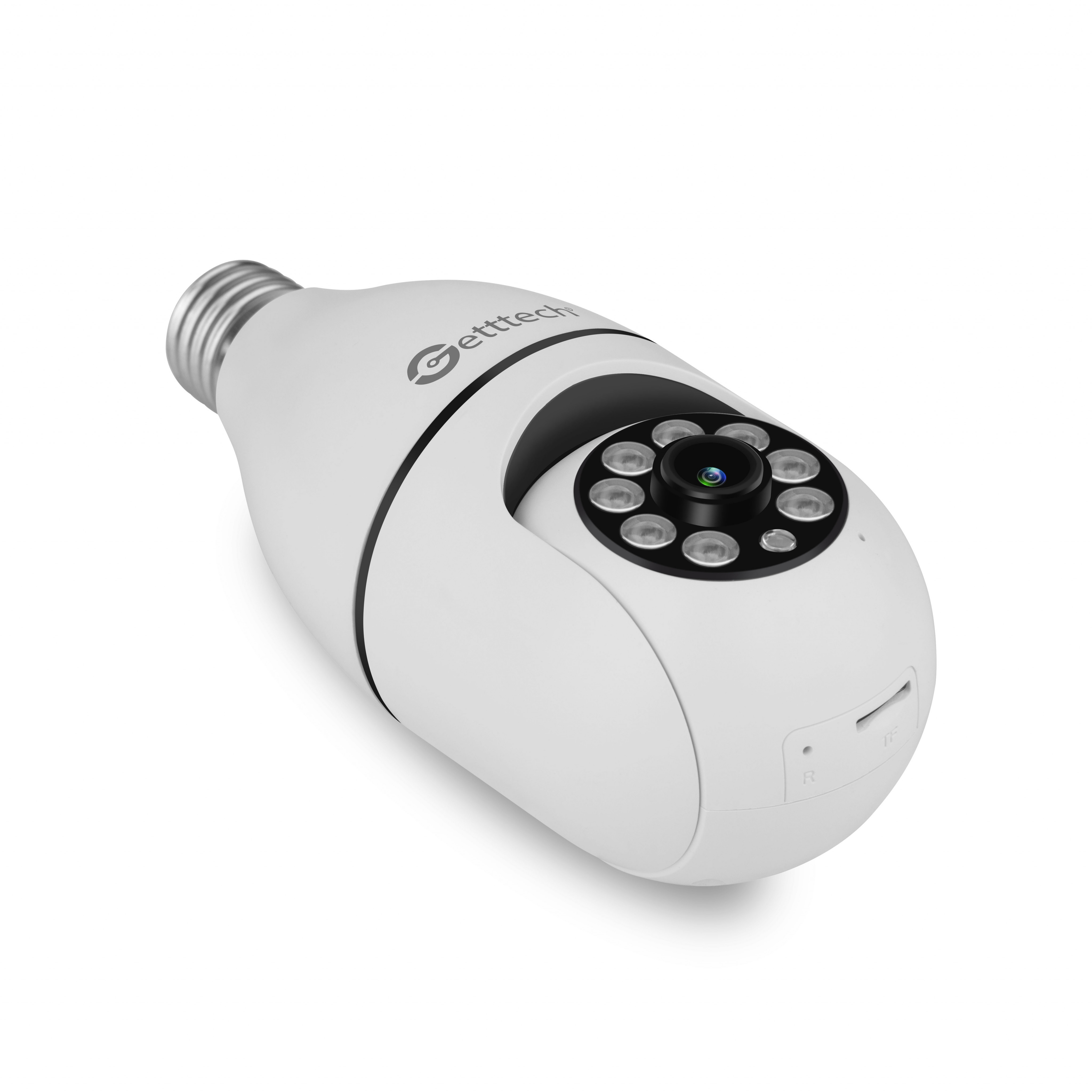 Foto 4 pulgar | Camara De Seguridad Getttech Gec-wbub2 Tipo Bombilla 360° 2mp 15 Fps Wifi Con Microfono Y Altavoz 128gb Vision Nocturna