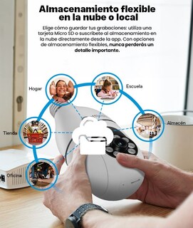 Foto 6 | Camara De Seguridad Getttech Gec-wbub2 Tipo Bombilla 360° 2mp 15 Fps Wifi Con Microfono Y Altavoz 128gb Vision Nocturna