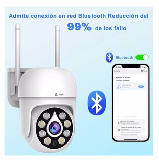 Foto 2 | Cámara Inalámbricas Wifi Cámara Seguridad 5mp Blanco