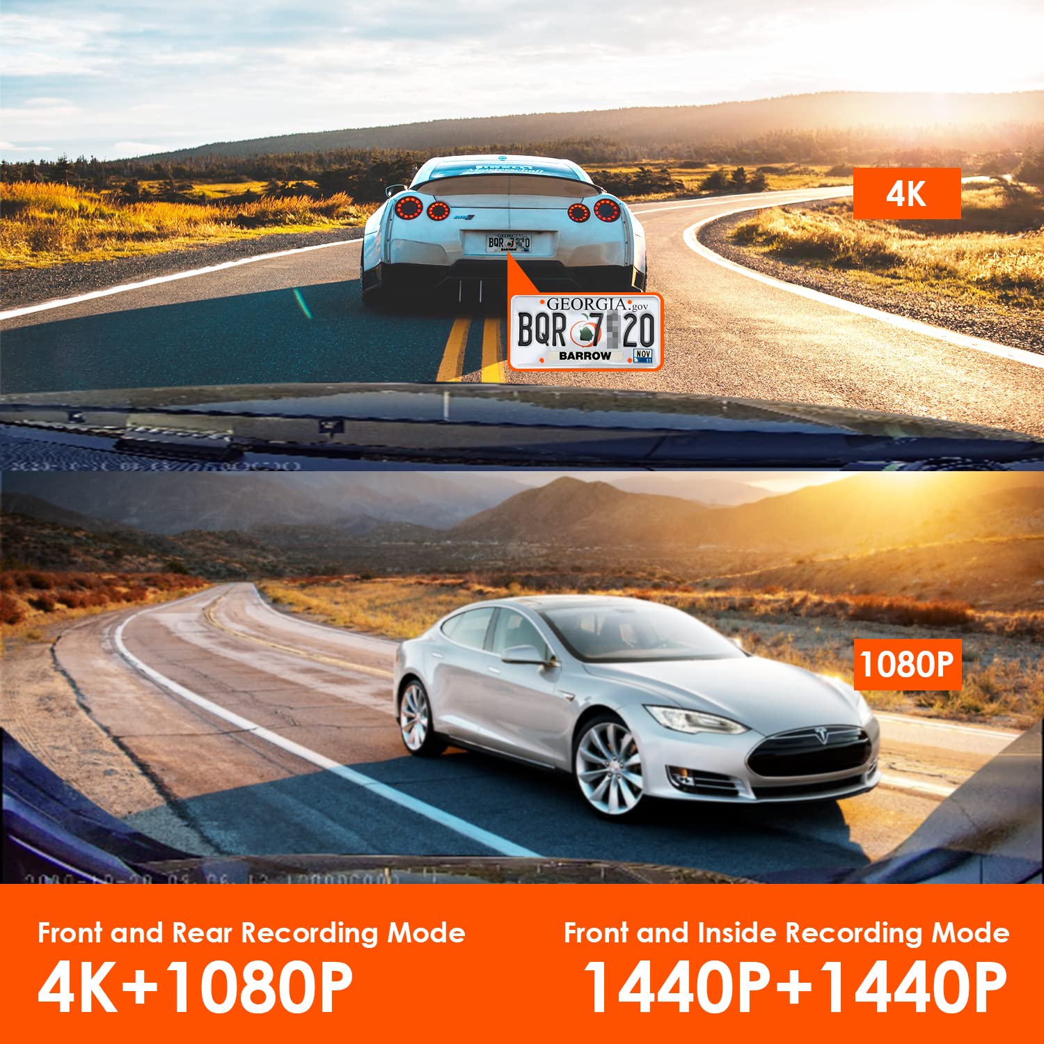 Foto 5 pulgar | Dash Cam Vantrue N4 De Tres Canales 4k+1080p En La Parte Delantera Y Trasera - Venta Internacional.