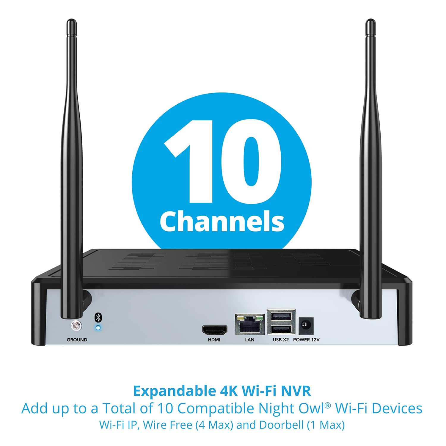 Foto 6 pulgar | Sistema De Cámaras De Seguridad Night Owl De 10 Canales Con 3 Cámaras Hd De 1080p - Venta Internacional.