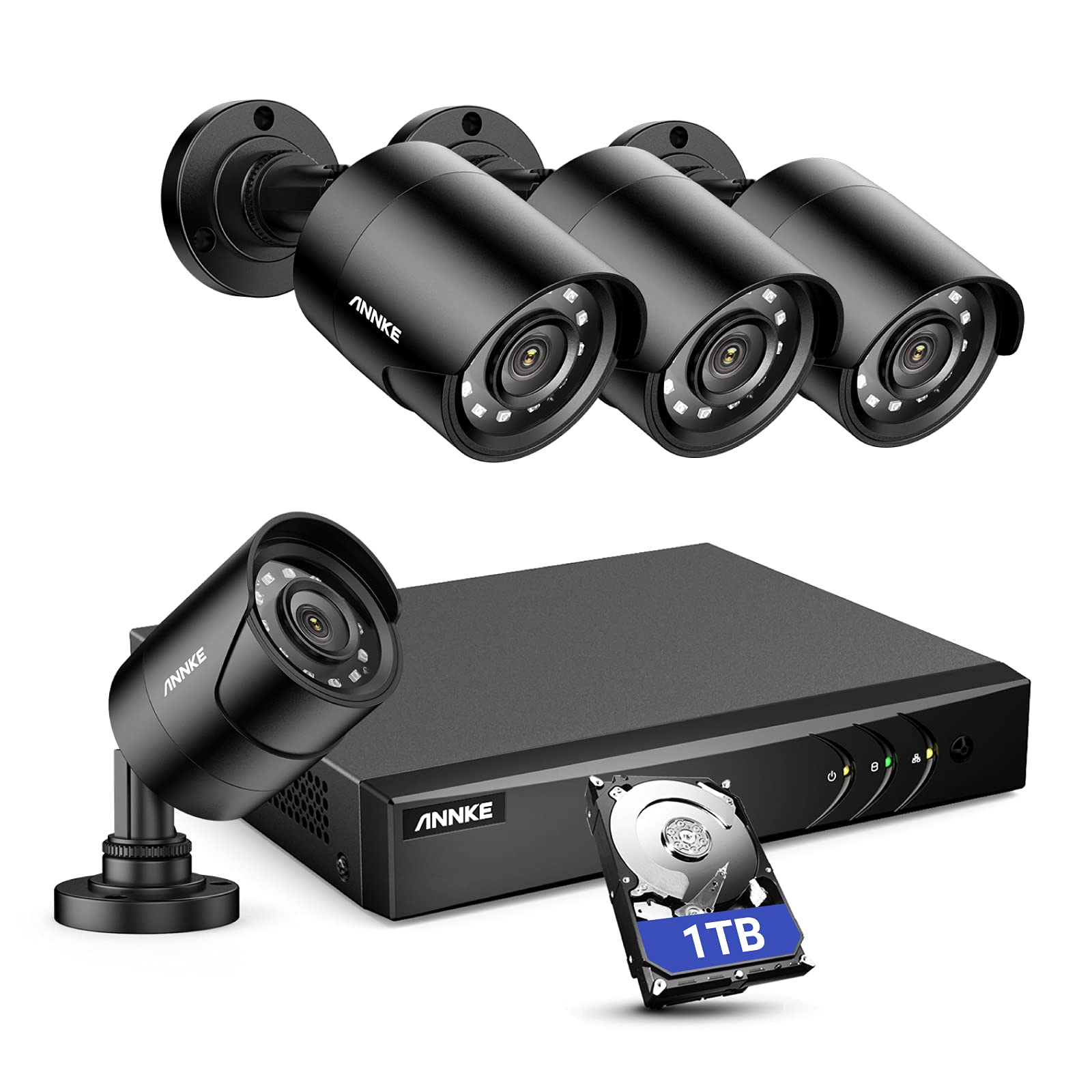 Sistema de Cámaras de Vigilancia y Seguridad Annke 8ch H.265+ - Venta Internacional