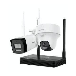 Foto 1 | Hikvision Kit Ip Inalámbrico 2 Megapíxel Nvs 4 Canales Incluye 2 Camaras
