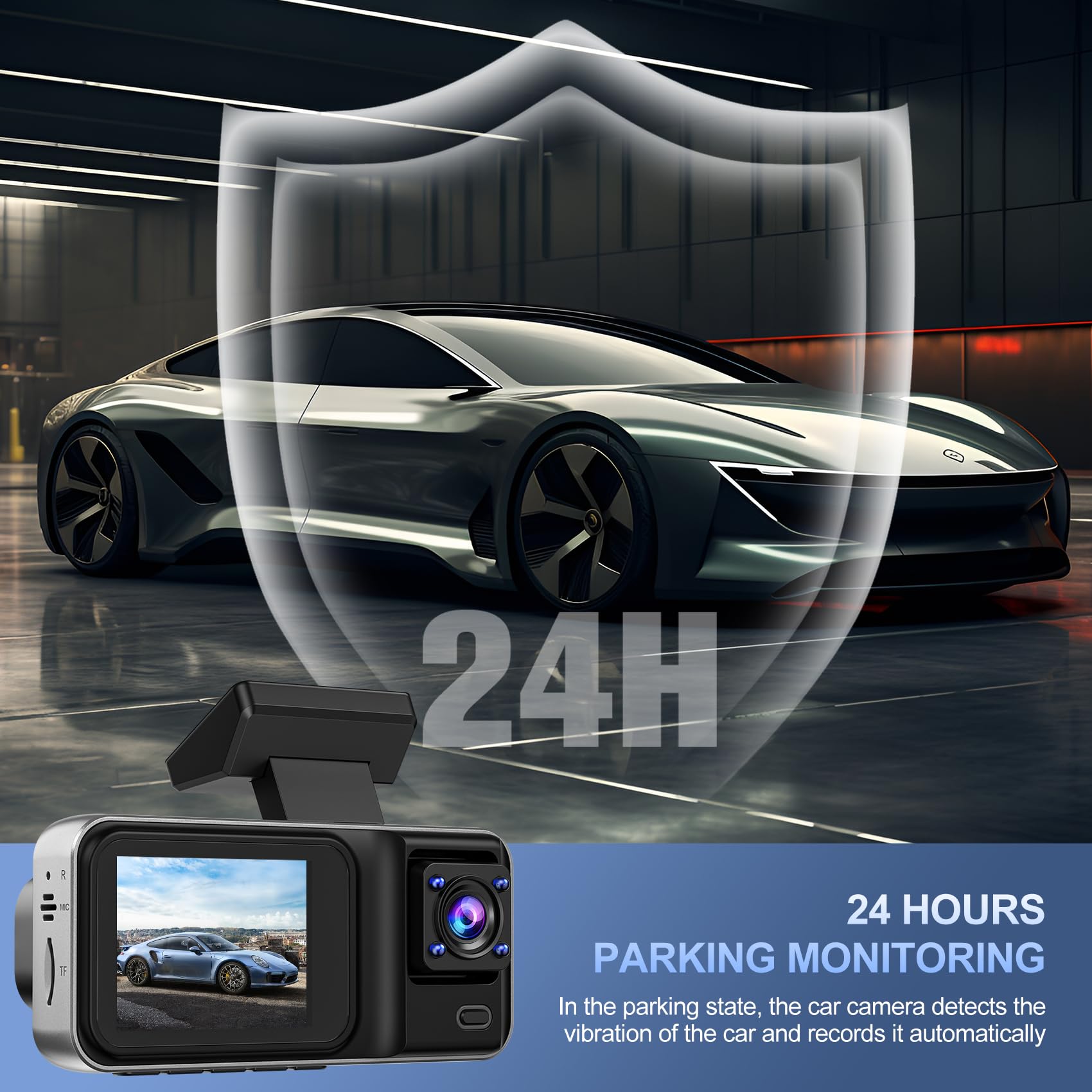Foto 7 pulgar | Dash Cam Chensive 4k De 3 Canales Y 64 Gb Con Super Night Vision - Venta Internacional.