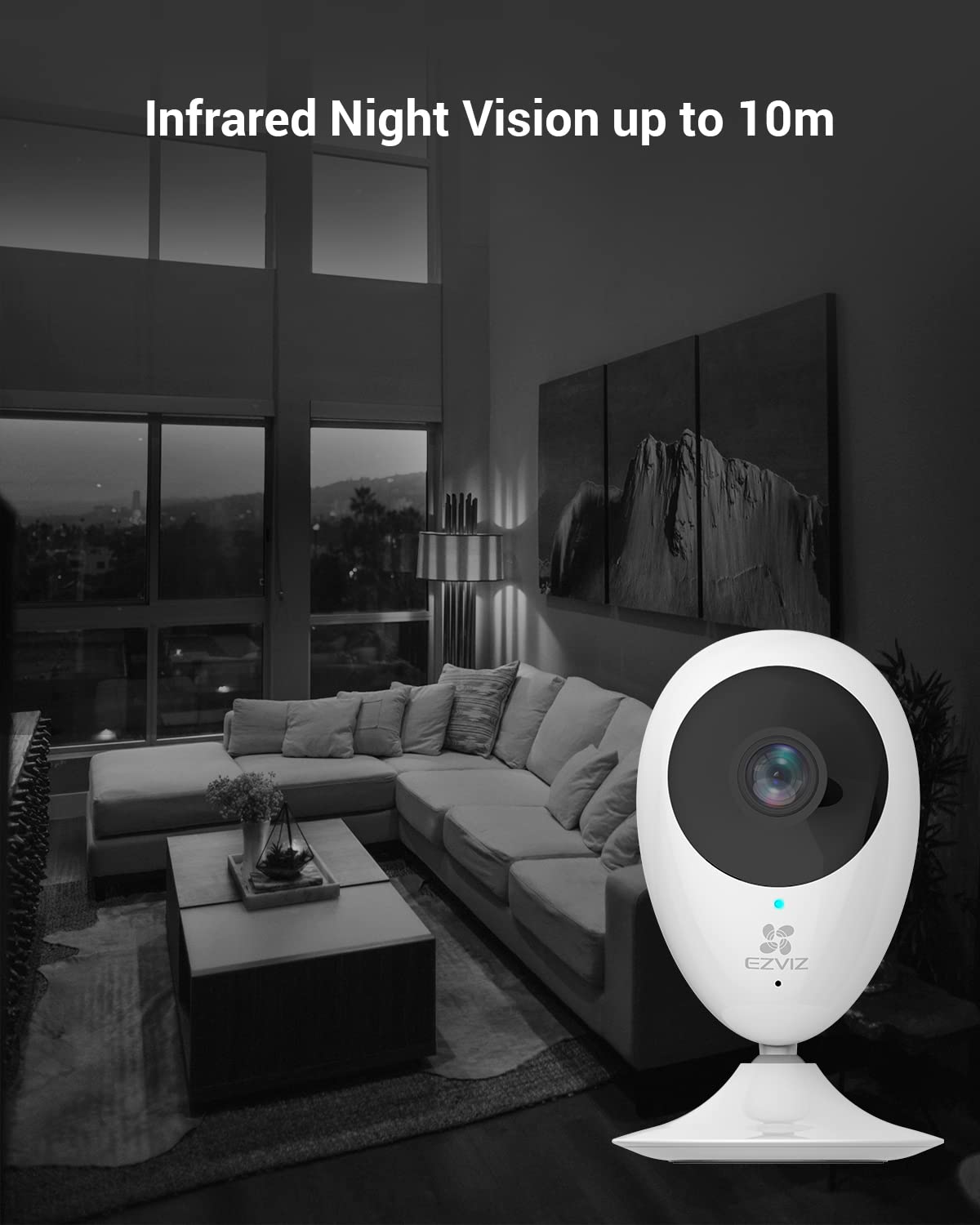 Foto 4 pulgar | Cámara De Seguridad Ezviz C2c Para Interiores 1080p Con Alerta De Movimiento Y Visión Nocturna - Venta Internacional.